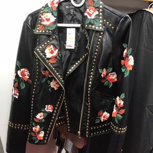 INC leather jacket